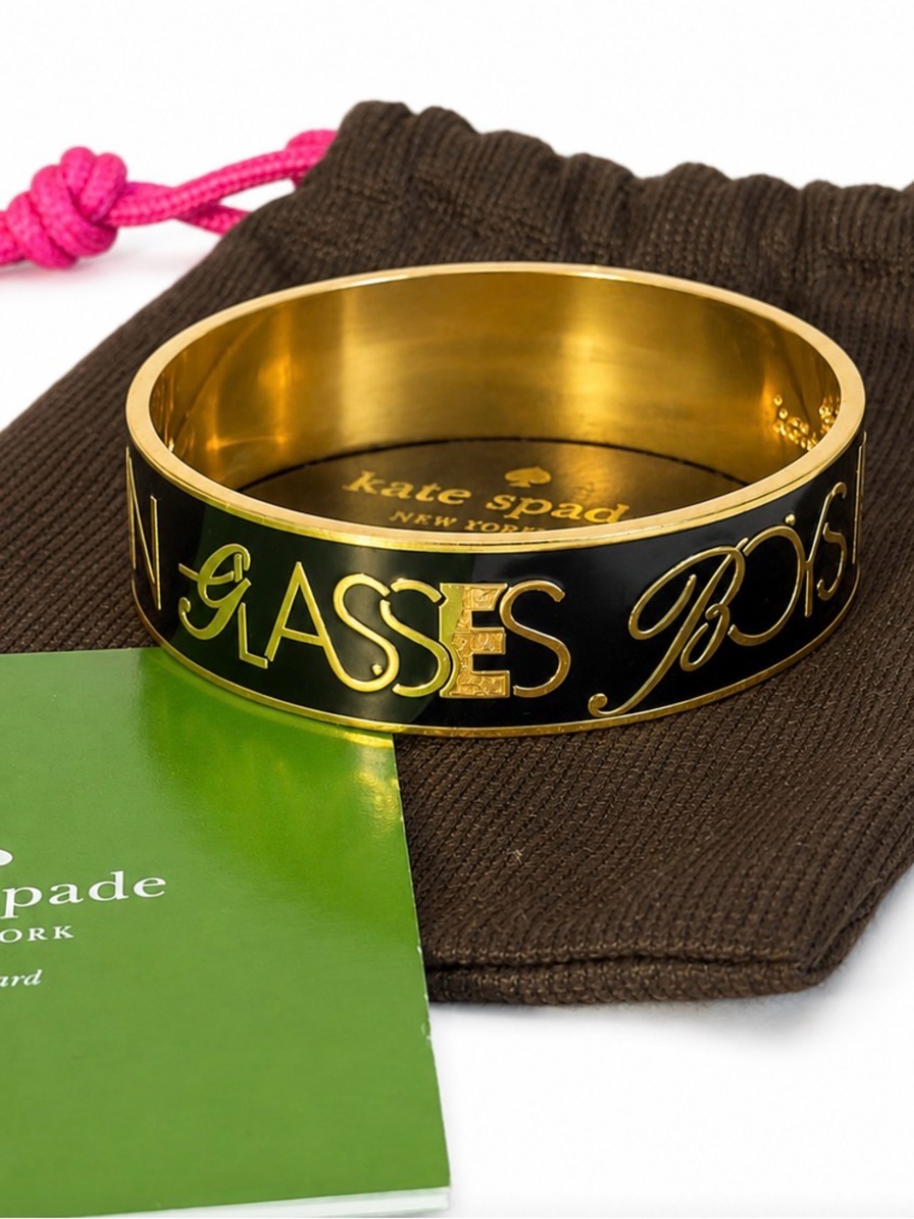 Kate Spade “Boys Make Passes at Girls in Glasses” Bangle